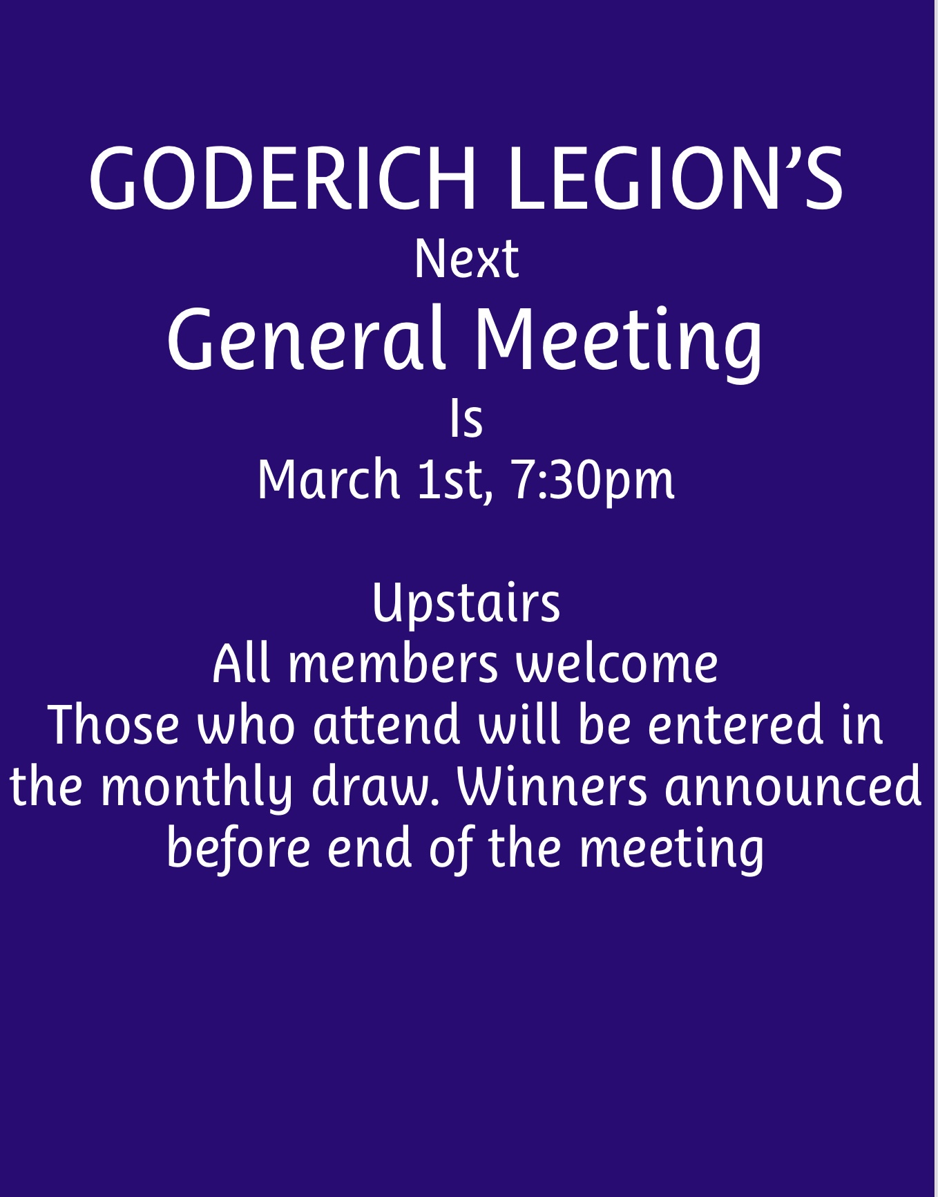 General Meeting