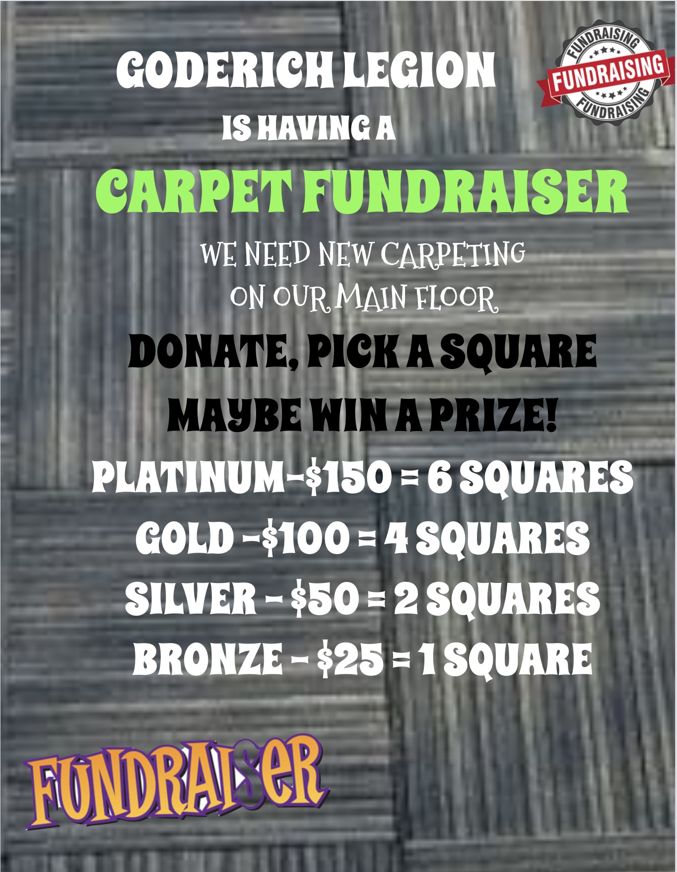 Carpet Fundraiser