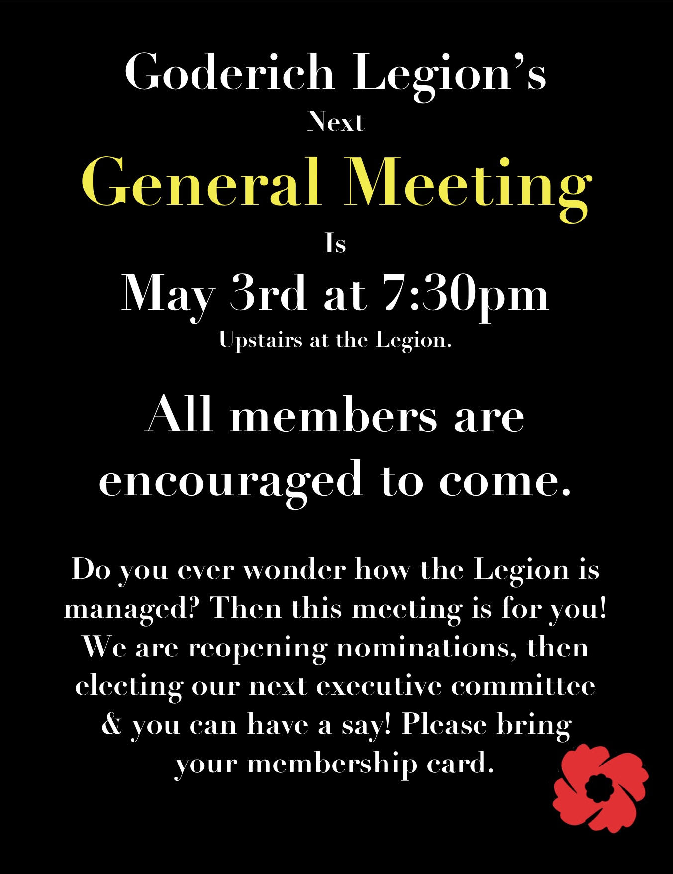 General Meeting – May 3, 2023