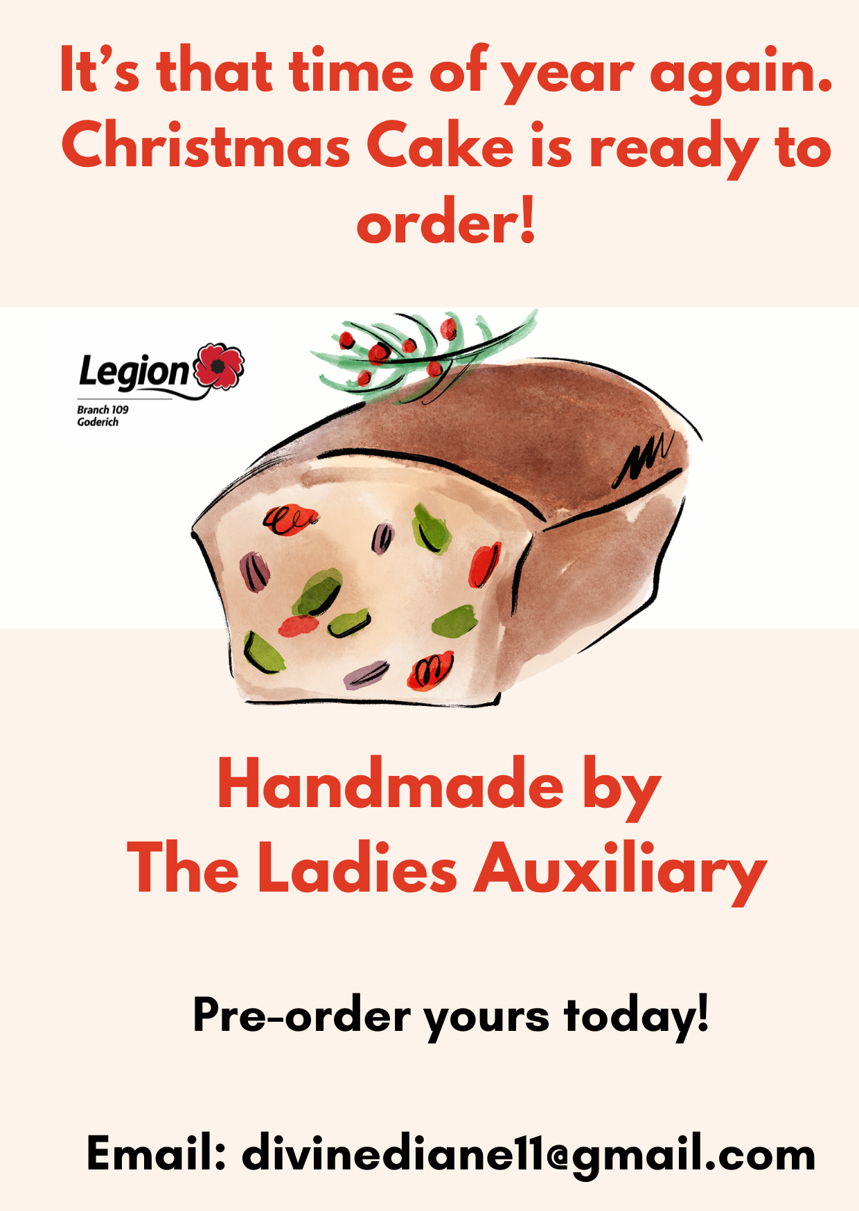 Christmas Cake Orders