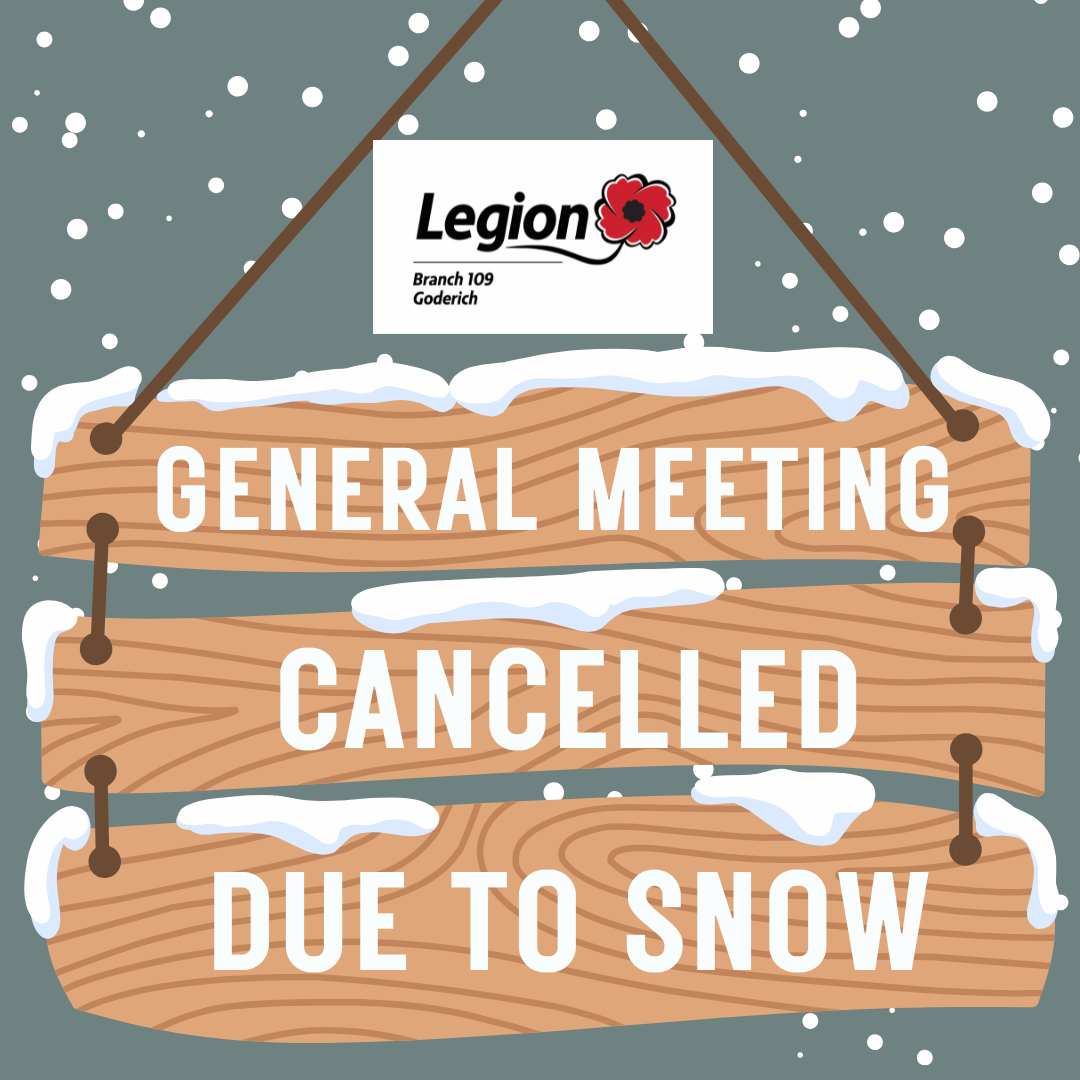 General Meeting Cancelled